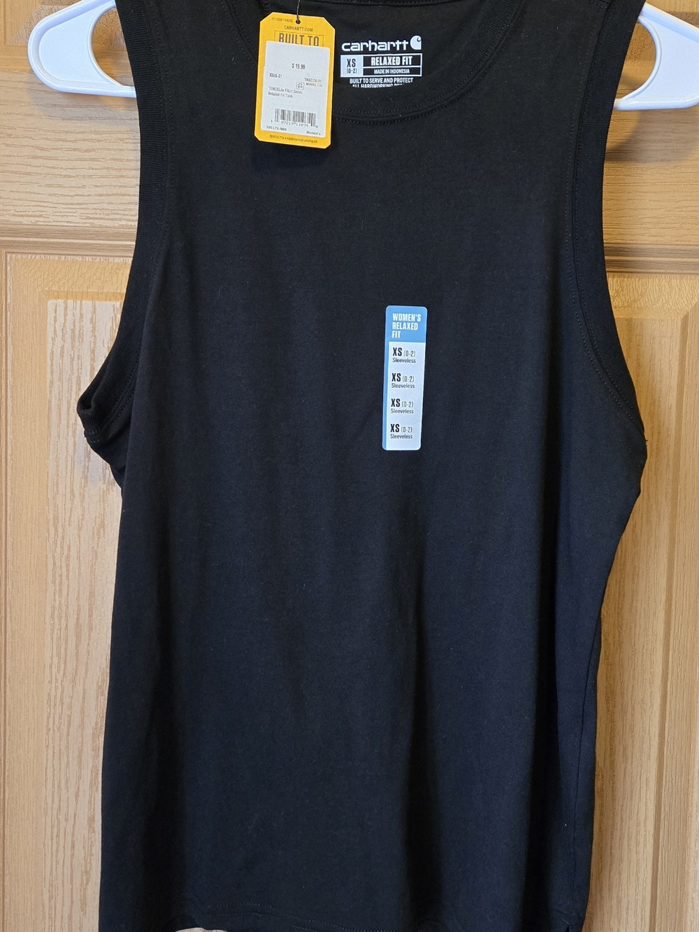 NWT Carhartt Women's TENCEL Fiber Series Relaxed Fit Tank Black Women's XS